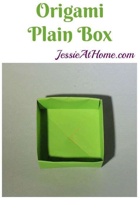 Origami Plain Box - Great for storage or gift-giving! - Jessie At Home