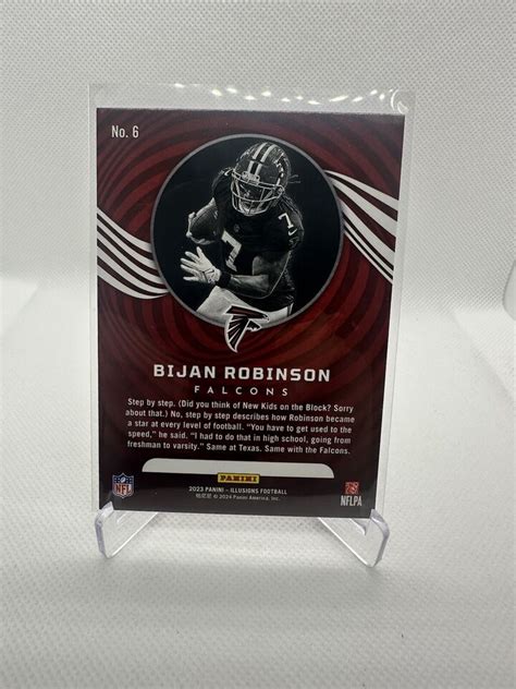 2023 Panini Illusions Bijan Robinson Orange RC 6 Falcons EBay