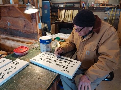 The Man Behind AMCs Trail Signs Appalachian Mountain Club AMC