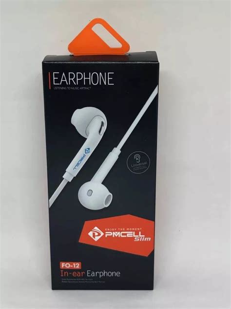 Fone De Ouvido PMCell Slim Fo 12 In Ear Branco Sobraltech