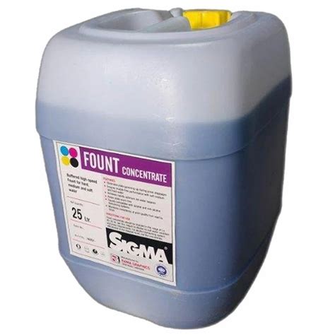 Sigma 25 L Fount Concentrate Chemical For Offset Printing Liquid At