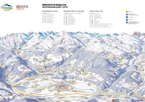 Skimap Alpe Lusia Moena Bellamonte Mappa Con Le Piste Da Sci E