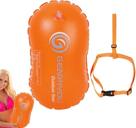 Amazon Swim Buoy Waterproof Inflatable Dry Bag Swim Safety Float