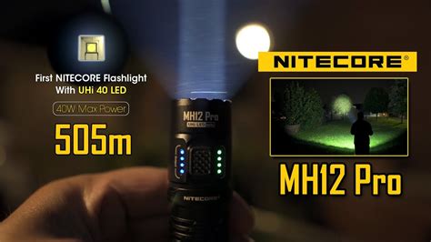 Nitecore Mh Pro Long Throw Flashlight With Uhi Led Technology