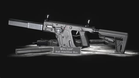 Vector Sub Machine Gun Buy Royalty Free D Model By Michael Karel