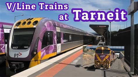 V/Line Trains at Tarneit - YouTube