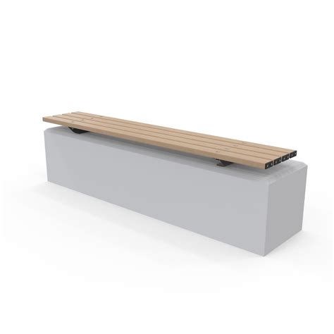 Woodville Bench Plinth Mount Concrete Plinth