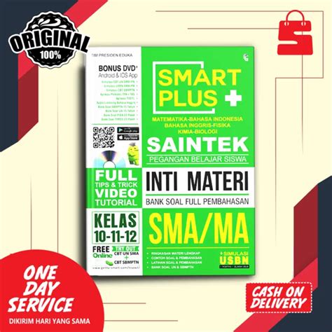 Buku Pelajaran Sma Smart Plus Saintek Inti Materi Sma Ma Bank Soal