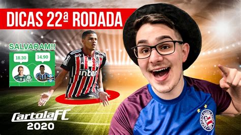 DICAS 22 RODADA CARTOLA FC 2020 REGULARIDADE SEMPRE YouTube