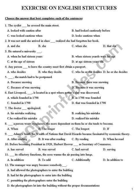 useful exercise on English structures - ESL worksheet by le ngoc qui