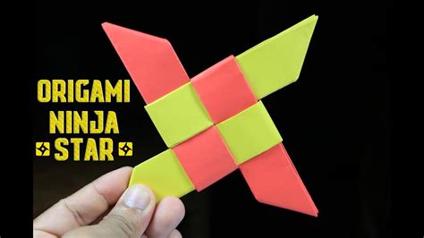 Easy Paper Ninja Star Shuriken Origami Ninja Star Diy Paper Crafts Youtube