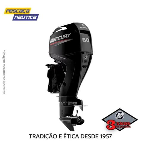 MOTOR 60HP MERCURY ELPT EFI CT 4 TEMPOS PARTIDA ELÉTRICA Compre