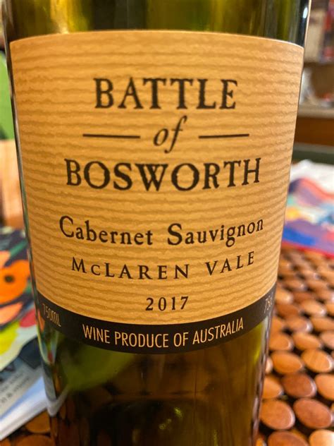 2021 Battle Of Bosworth Cabernet Sauvignon Australia South Australia