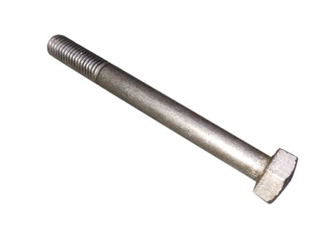 Metallic Grey Hex Head Mild Steel Half Thread Bolt For Hardware