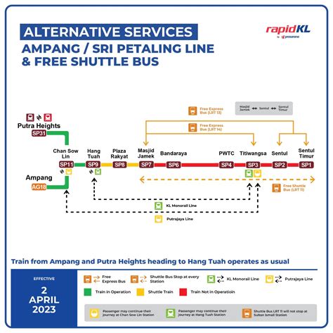 Rapid KL Suspends Services At Several LRT Stations On Ampang Sri