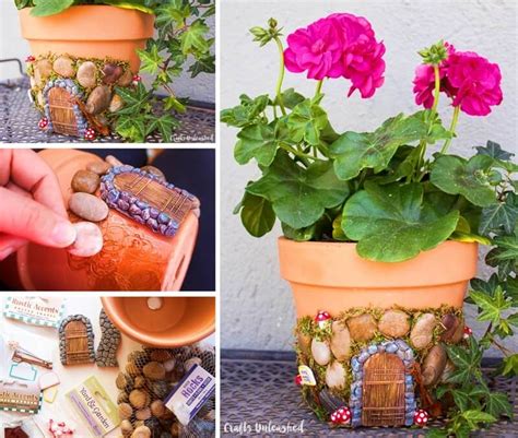 Turn A Terracotta Planter Into A Cute Fairy House