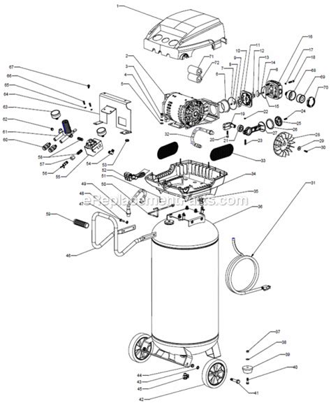 Repair Parts For Husky Air Compressor Reviewmotors Co