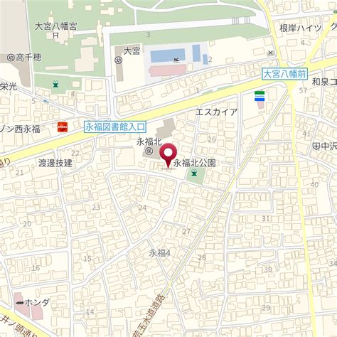 東京都杉並区永福4－25－2 の地図 Mapfan