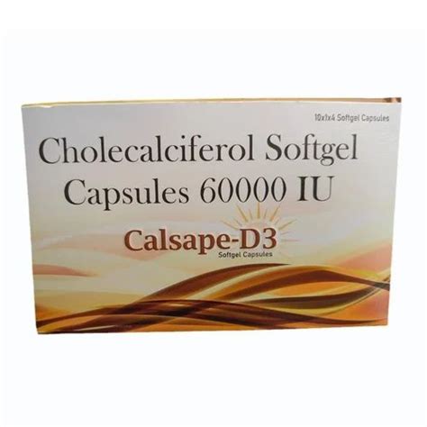 Cholecalciferol Softgel Capsule 60000 IU At Rs 1200 Box INDUSTRIAL