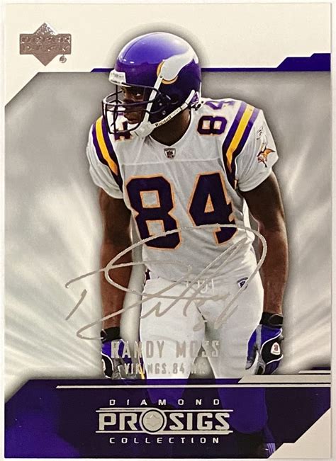 Randy Moss 2004 Upper Deck Minnesota Vikings Football Pro Sigs Diamond