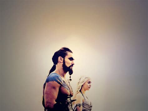 Daenerys Targaryen And Khal Drogo Game Of Thrones Wallpaper 22906023 Fanpop