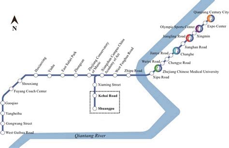 Map of Hangzhou metro line 6 [31] | Download Scientific Diagram