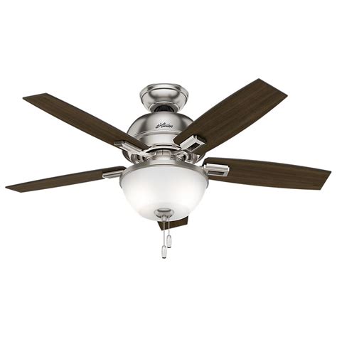 Hunter Donegan In Led Indoor Brushed Nickel Ceiling Fan With Bowl