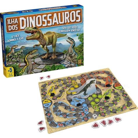 Jogo De Tabuleiro Ilha Dos Dinossauros Digital Conveni Ncia