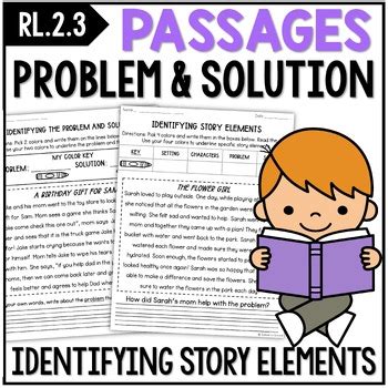 Problem And Solution Reading Passages Rl Identifying Story Elements