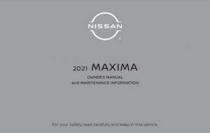 2021 Nissan Maxima Owners Manual PDF Manual Directory