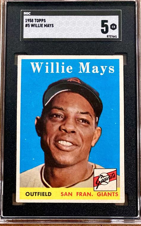 Topps Willie Mays Sgc Ex Ebay