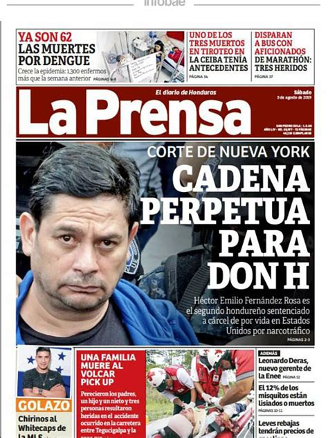 La Prensa Honduras 3 De Agosto De 2019 Infobae