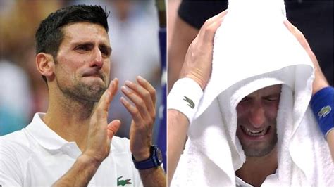 Video Novak Djokovic Tears Us Open Final Loss Daniil Medvedev Sports