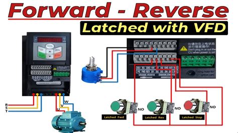 Forward Latched Reverse Latched Motor Control Circuit Vfd Forward