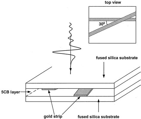 Schematic Diagram Of A THz Phase Shifter Using A LC 5CB Cell The Inset