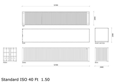 40ft Container 2d Dwg Collection Brunofuga Adv Br