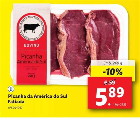 Promoção Picanha América do Sul Fatiada Emb 240 g em Lidl