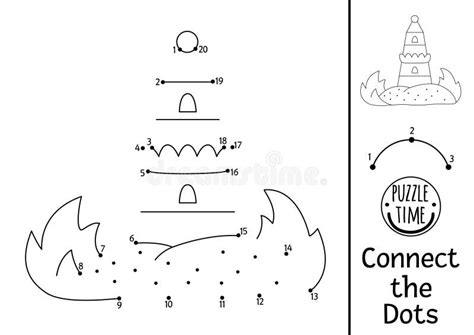 Ponto De Sereia Vetorial E Atividade De Cor Um Farol Fofo O Reino