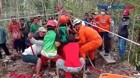 Kakek 75 Tahun Di Gunungkidul Tercebur Sumur Sedalam 10 Meter Video