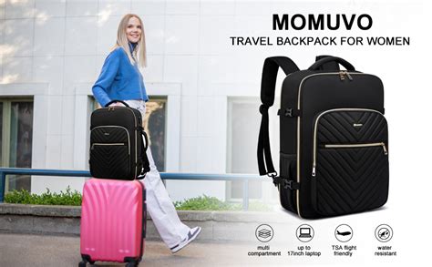 Amazon Momuvo Large Travel Backpack For Women Airline Approved