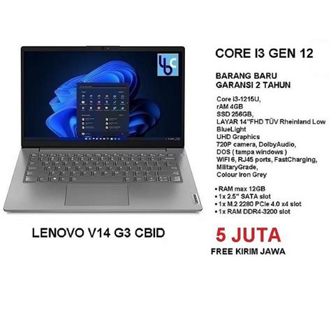 Jual Lenovo V14 G3 CBID Shopee Indonesia