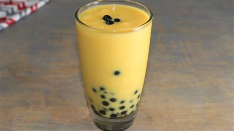 Mango Smoothie With Tapioca Pearls Tasty Quick Recipes Youtube