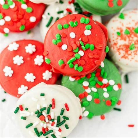 Chocolate Covered Christmas Oreos Eating On A Dime