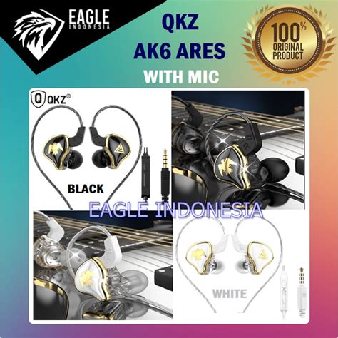 Jual Qkz Ak6 Ares Aers Stereo Hifi Iem Gaming Earphone With Mic