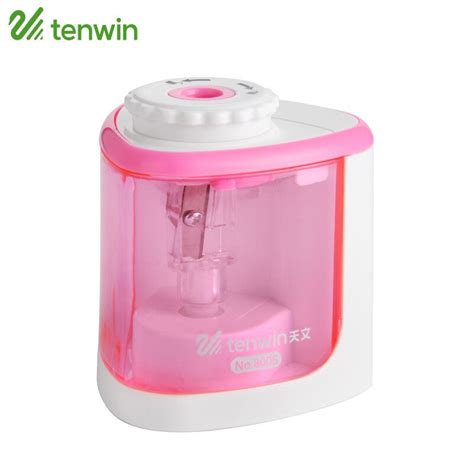 TENWIN Electric Pencil Sharpener Creative Pink And Blue Student ...