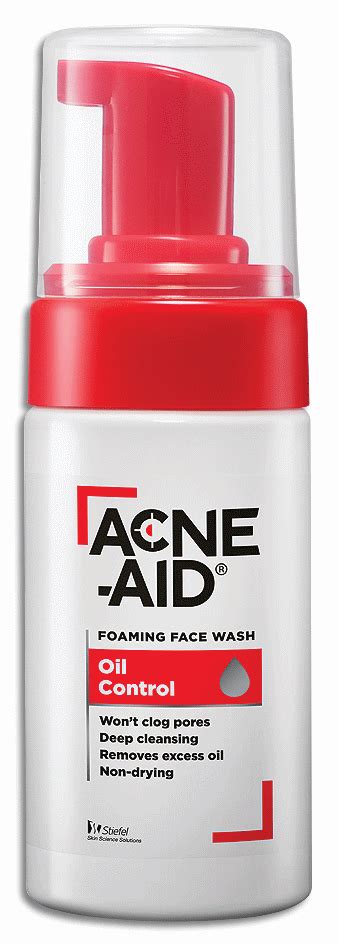 Acne Aid Foaming Face Wash Oil Control Dosage And Drug Information Mims