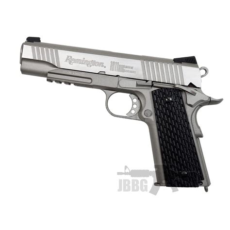 Remington 1911 Rac Tactical Silver Blow Back Co2 Air Pistol Just Air Guns