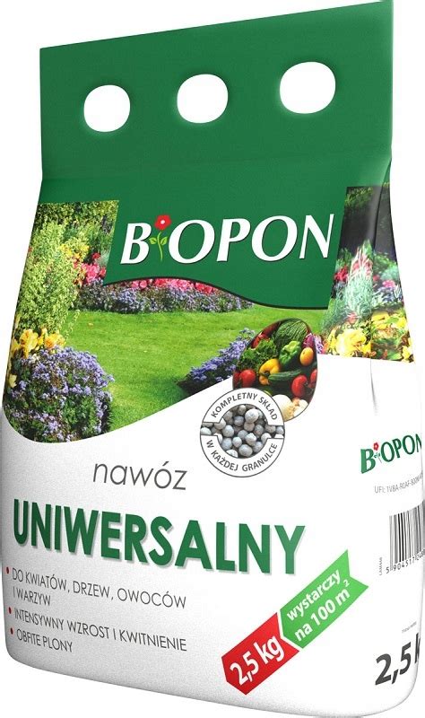 BiOPON nawóz granulat UNIWERSALNY do ogrodu 2 5kg Bopon 1803 Cena