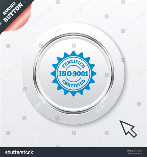 Iso 9001 Certified Sign Icon Certification Stock Vector (Royalty Free ...