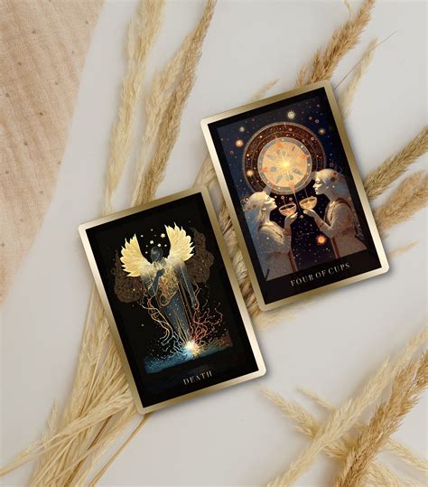 Tarot Deck Tarot Card Deck With Guidebook Artificial Etsy